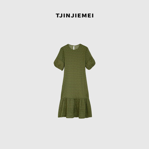 T井姐妹【】设计感100苎麻宽松减龄连衣裙LYQ2606-26239-1