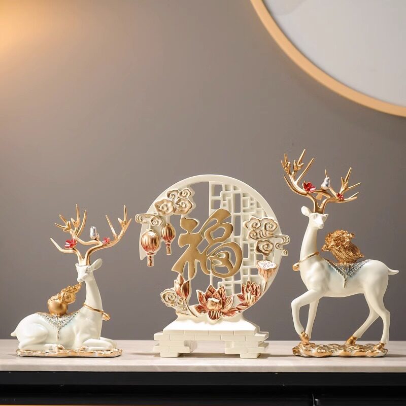 乔迁新居礼品电视酒柜装饰品鹿摆件轻奢高档家居客厅玄关搬家礼物,节庆用品/礼品,创意礼盒/礼品套组,淘宝优惠券,粉丝福利购,淘宝优惠卷