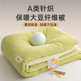 2025热卖 150x200 A类母婴级被子冬被加厚保暖大豆纤维被芯单人男士