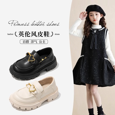 007女童公主小皮鞋春秋季新款