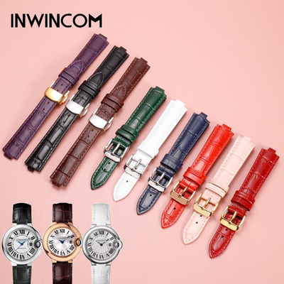 凸接口真皮手表带男女款