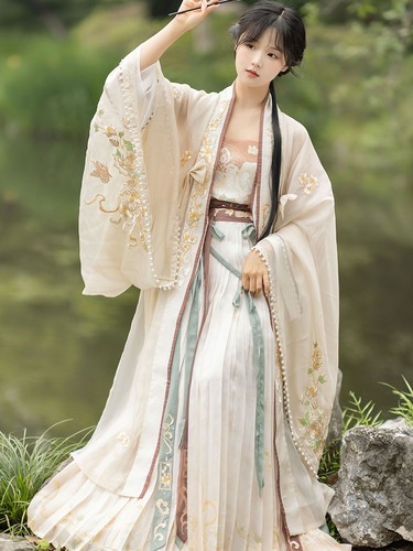 光宿宋制绣花原创汉服夏季雪纺