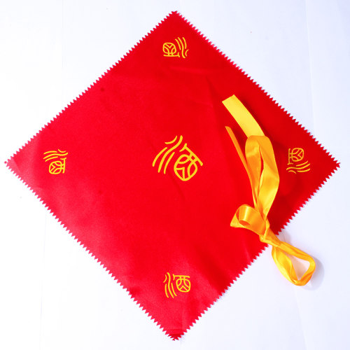小酒布盖布加厚酒布酒绳盖封坛酒布锯齿边厚布红布黄绳红色封口布