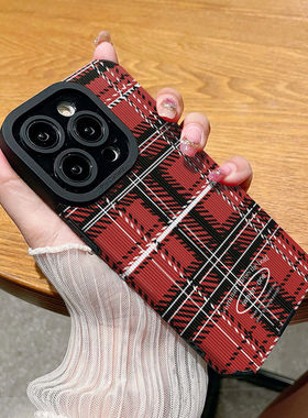 DZ适用小米17手机壳新款15pro硅胶12全包11防摔10红色红米k60pro简约k90格子k80高级感k70秋冬note12时尚15