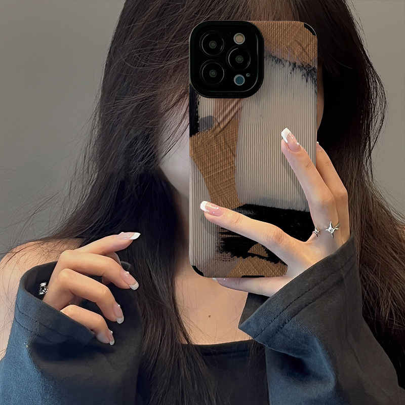 黑白涂鸦撞色系列适用荣耀软壳