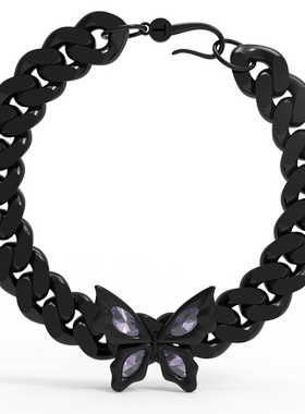 yuritan蝴蝶古巴链手链系列