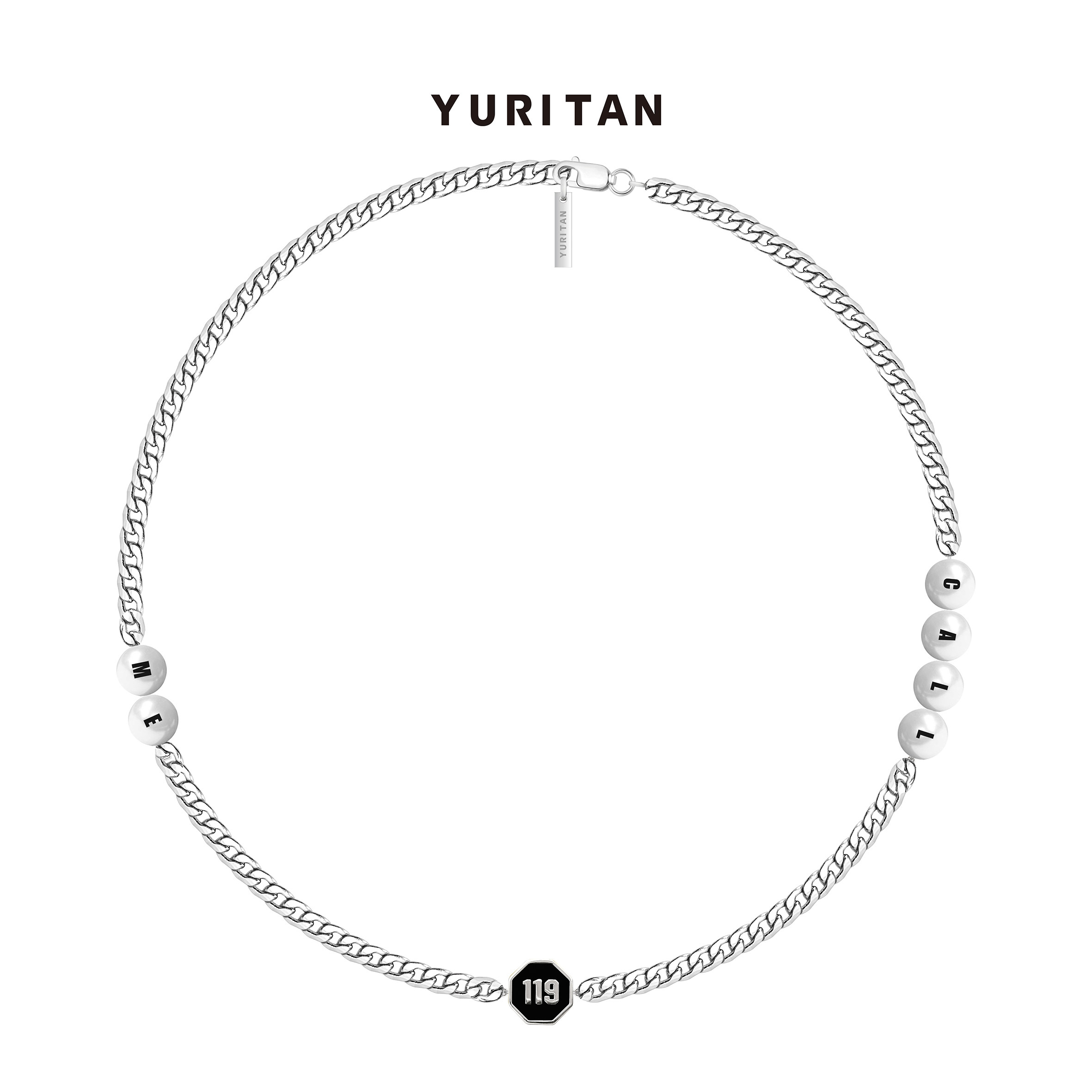 YURITANCALL&ME系列119数字情侣珍珠项链 时尚潮款项链颈饰