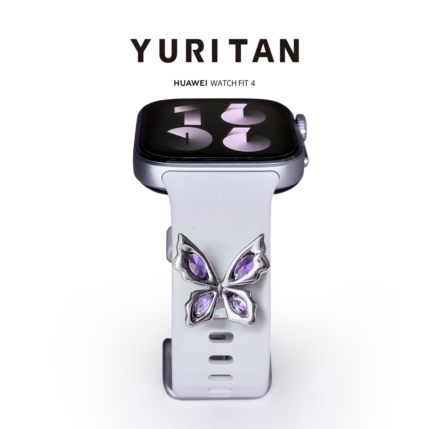 YURITAN蝴蝶手表扣华为WATCHFIT4手表扣蝴蝶系列