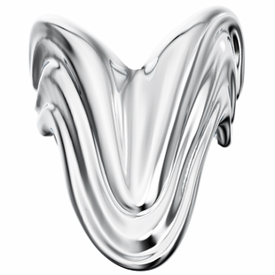 YURITAN水波纹开口戒指深海系列原创设计情侣款镀金开口戒指