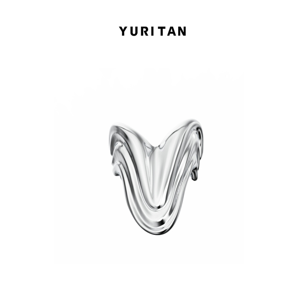 YURITAN原创设计水波纹开口戒指