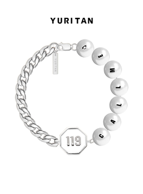 YURITANCALLME 系列119数字情侣珍珠手链 时尚潮款手链