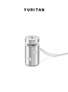 YURITAN西林瓶药瓶吊坠项链时尚潮酷项链颈饰 CURE TIME治愈系列