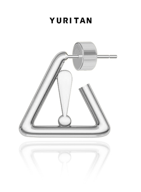 YURITANCALL&ME系列个性趣味耳饰通行信号标志字耳钉/单只