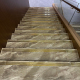 广东佛山弧边镀金楼梯踏步瓷砖一体式 防滑台阶别墅自建房金丝釉