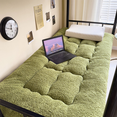 加厚羊羔绒床垫子冬季学生宿舍