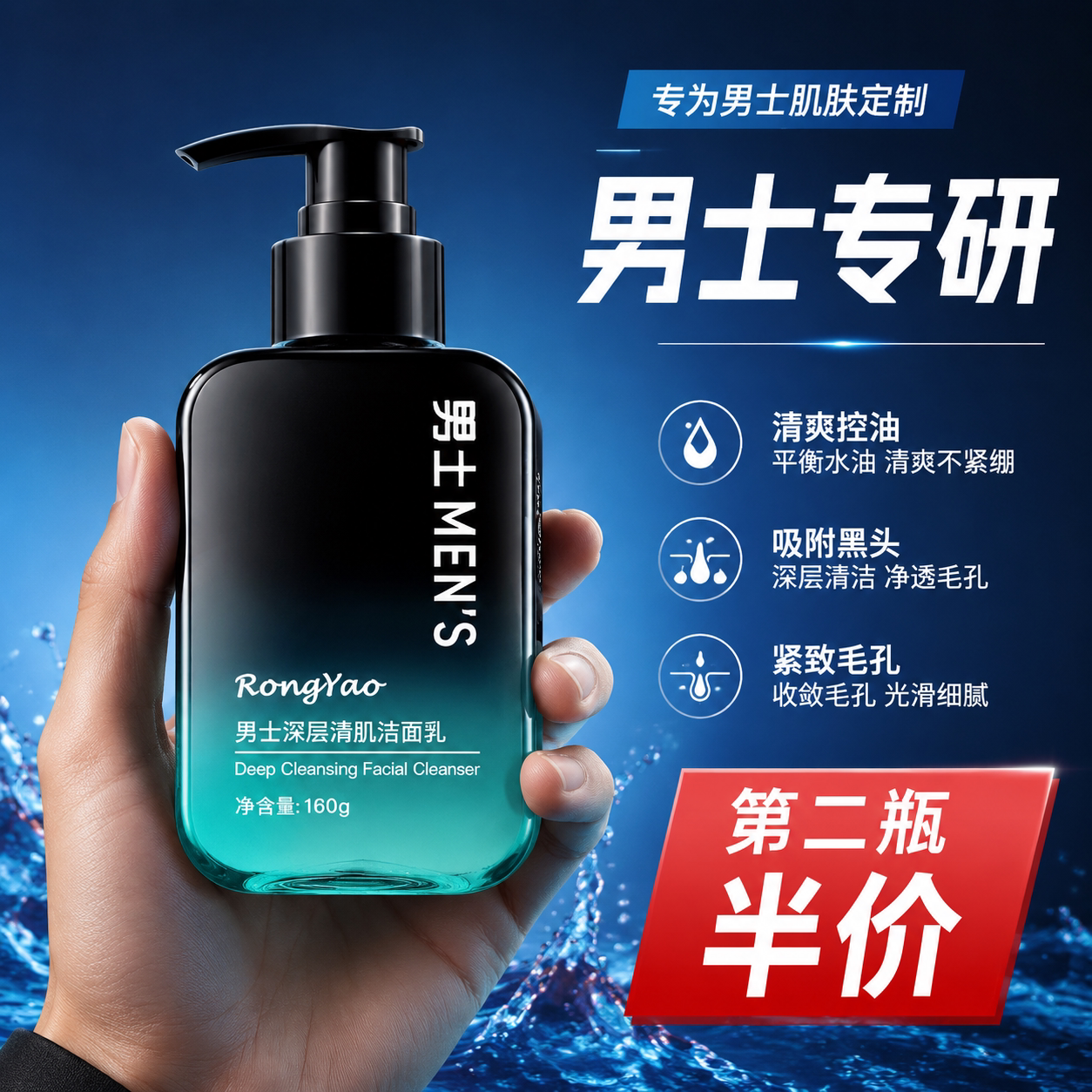 清爽控油去黑头收缩毛孔第一名
