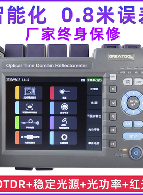 光时域反射仪OTDR光纤测试仪光缆断点寻障仪光钎衰减损耗长度故障检测仪GR730