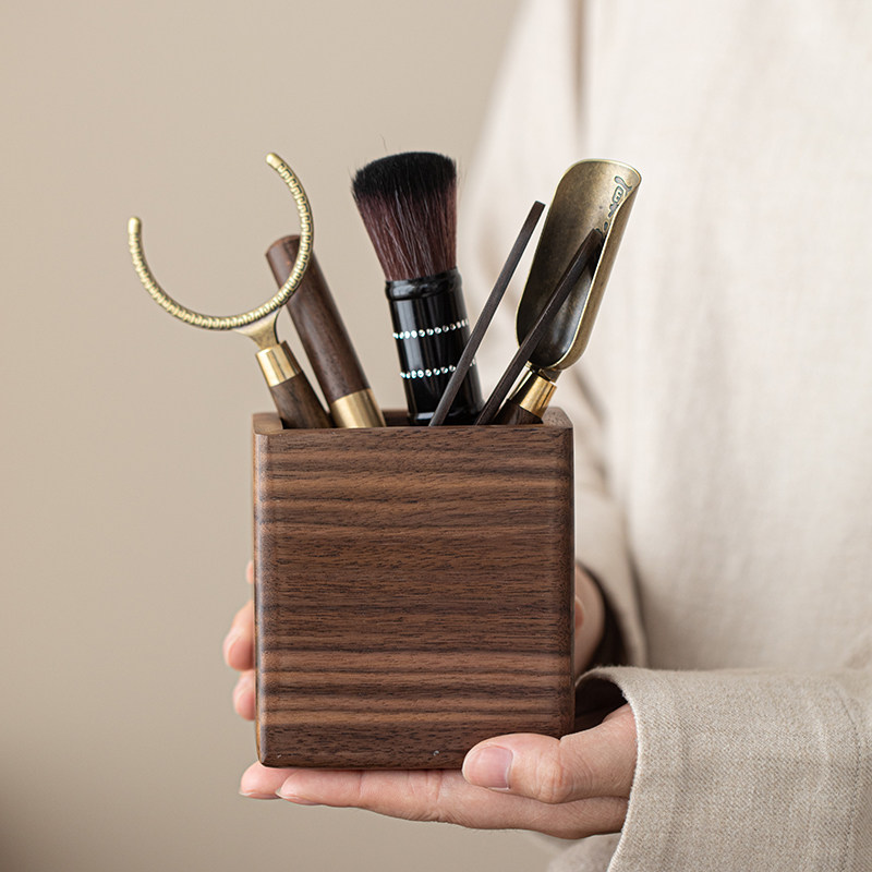 黑胡桃实木茶筒茶道六君子茶刀茶具配件茶几茶几泡茶工具收纳盒,餐饮具,茶道/零配,淘宝优惠券,粉丝福利购,淘宝优惠卷