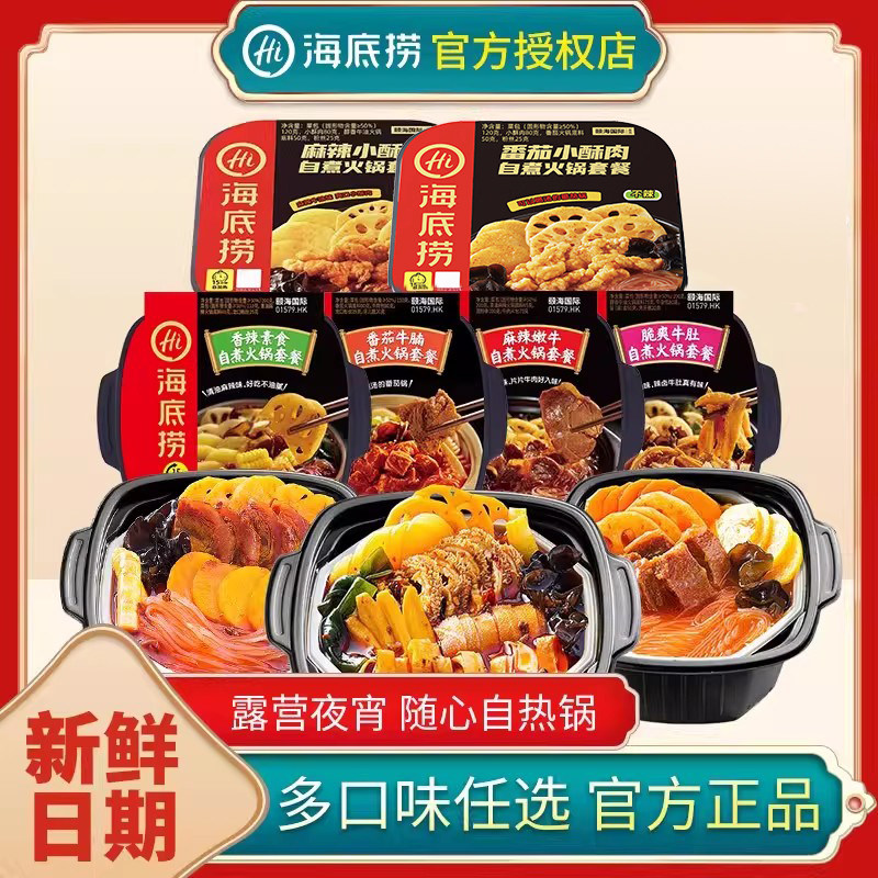 海底捞自热火锅自煮懒人自助小火锅速食食品方便嗨野炊露营宿舍锅