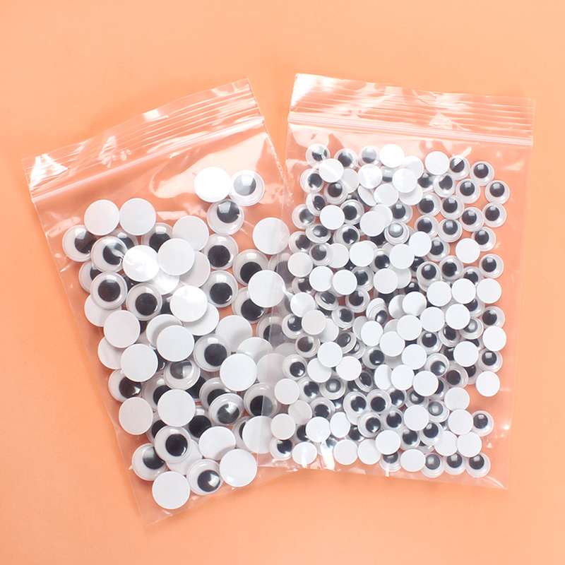 动物眼睛背胶儿童手工diy黑白