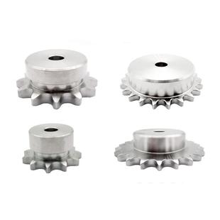 2分04C不锈钢链轮 304台轮 25B带台齿轮防锈防腐蚀10 15 20-30齿