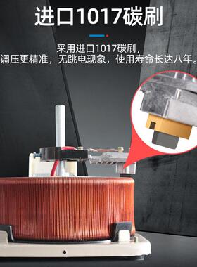 环征单相调压器交流220V家用接触式500W调压变压器0-300v可调电源