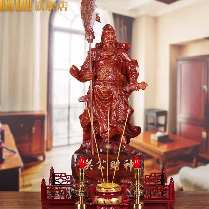 武财神关公像招财关二爷财神爷神像摆件家用玄关店铺供奉开业礼品