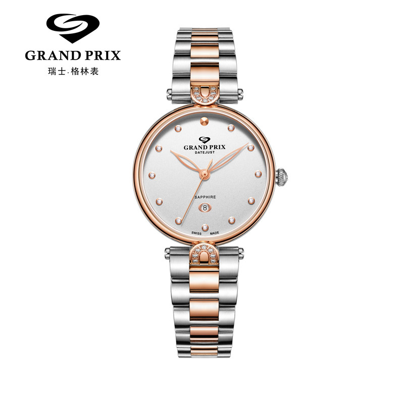 【瑞士格林】超薄镶钻石英手表女