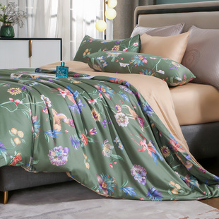 高端数码 印花单件全棉被套100纯棉被罩单人150x200加大230x229cm