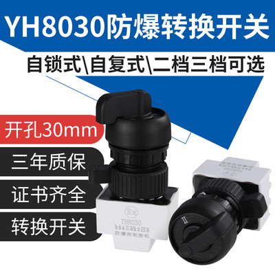 YH8030三档自锁30mm防爆转换开关