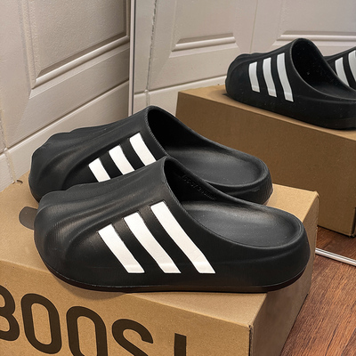 正品贝壳头拖鞋男女款夏季外穿厚底防滑踩屎感包头拖情侣百搭凉拖