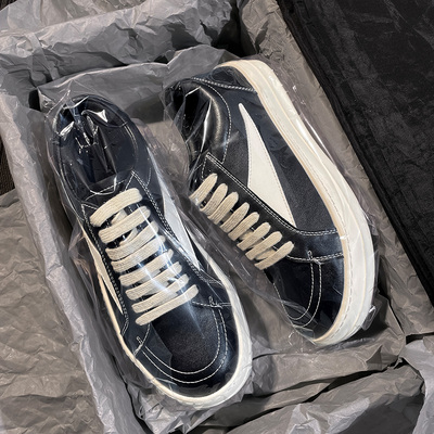 美式鞋子大头Cleanfit ro倒三角板鞋男士厚底增高德训鞋百搭男鞋