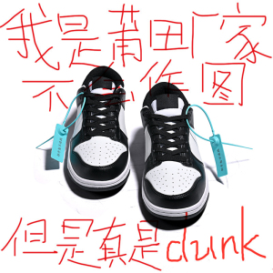 dunk黑白熊猫男鞋2024新款夏季莆田官网正品aj1低帮休闲板鞋女款