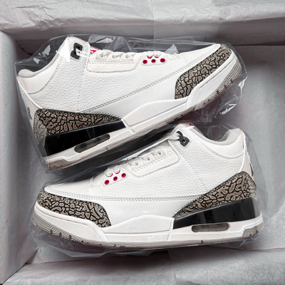aj3白水泥篮球鞋男鞋莆田2026新款高帮情侣实战运动鞋女款乔3板鞋