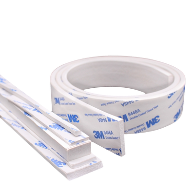 3M自粘单面背胶硅胶发泡条耐高温填缝密封条防撞长条泡沫海绵条