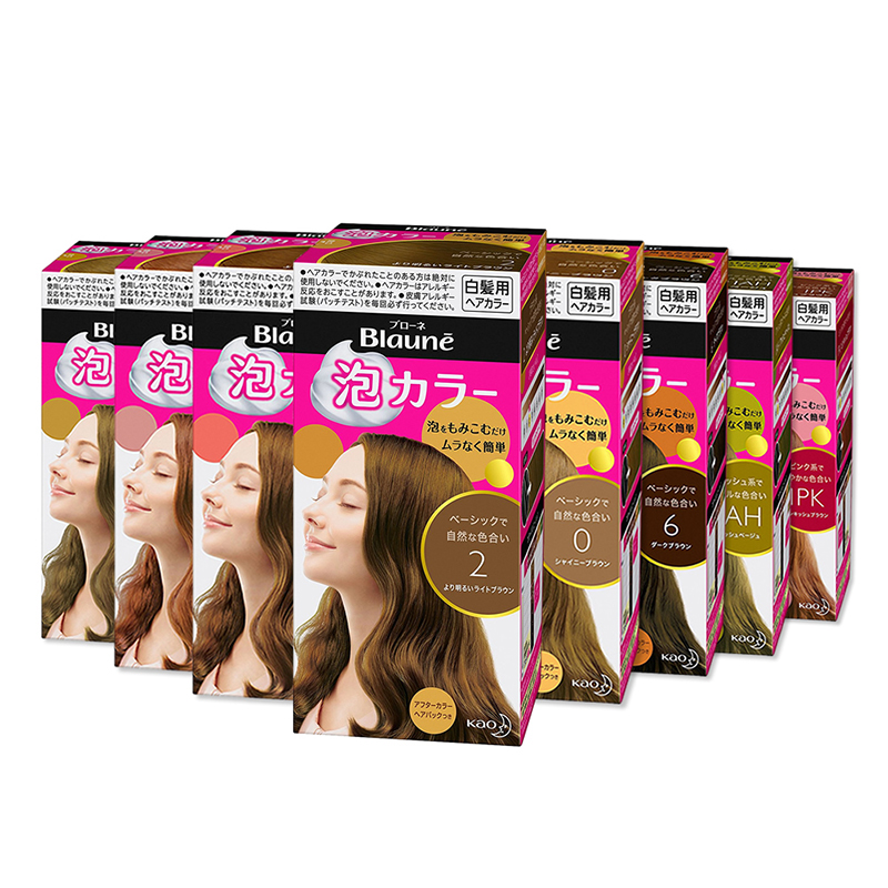 泡沫染发膏多色遮白发花王