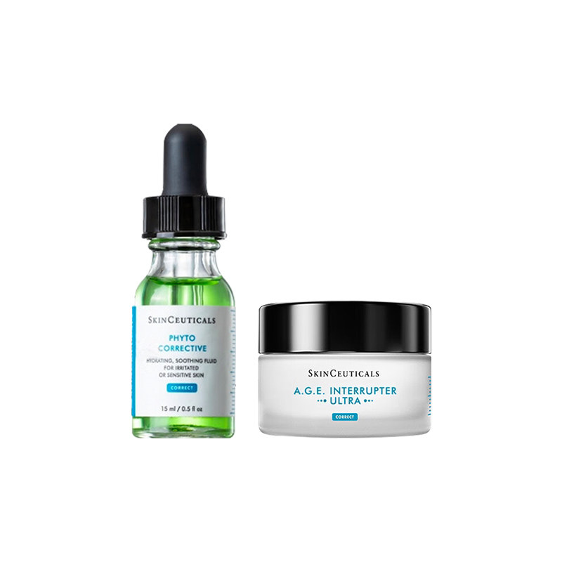 SKINCEUTICALS/修丽可AGE面霜色修多肽紫米精华组合装