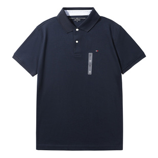 直筒 TOMMY HILFIGER翻领商务休闲汤米POLO衫 高端短袖 T恤夏季