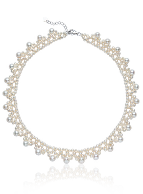 Idokawa花边淡水珍珠项链