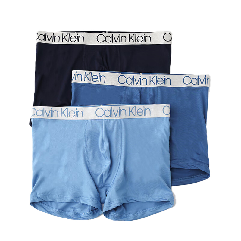 Calvin Klein/凯文克莱男士内裤透气四角短裤纯色平角裤