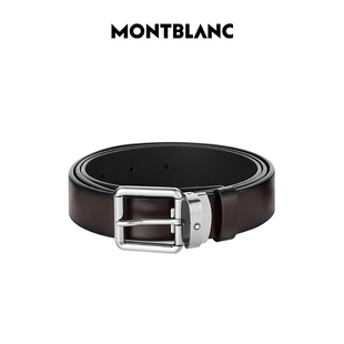 Montblanc/万宝龙男士腰带经典针扣开合皮带礼物送男友
