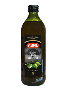 西班牙进口ABRIL特级初榨橄榄油1L凉拌烹饪酸度≤0.5食用油正品