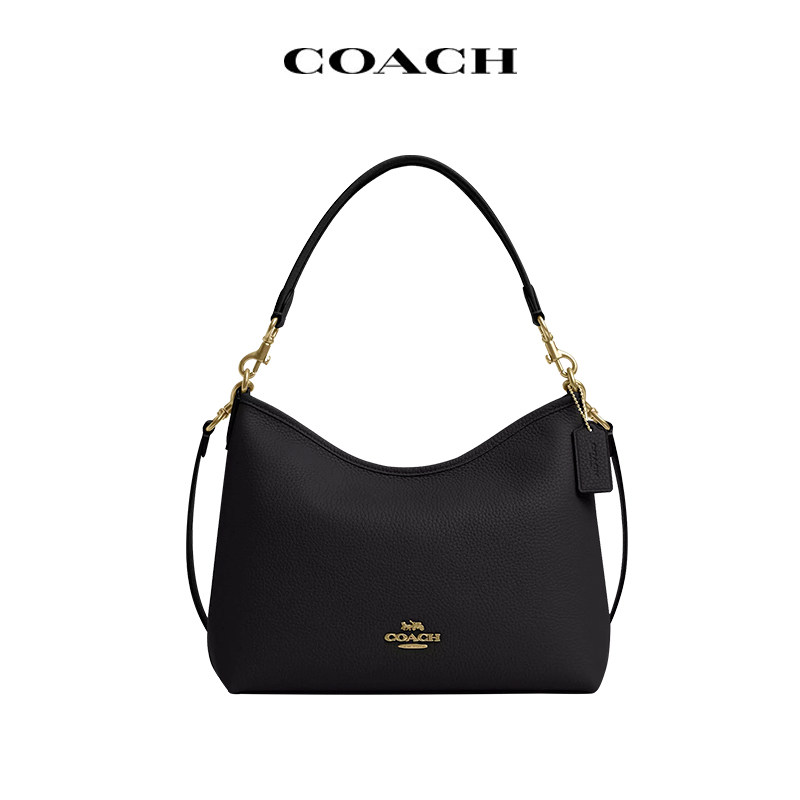 COACH/蔻驰流浪包纯色皮质