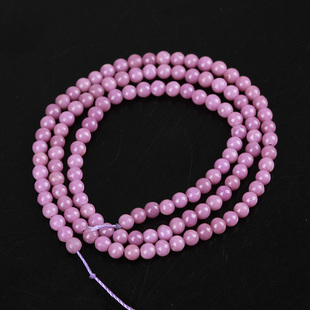 天然紫云母散珠 2mm3mm小圆珠 DIY配饰半成品散珠 天然水晶串流苏