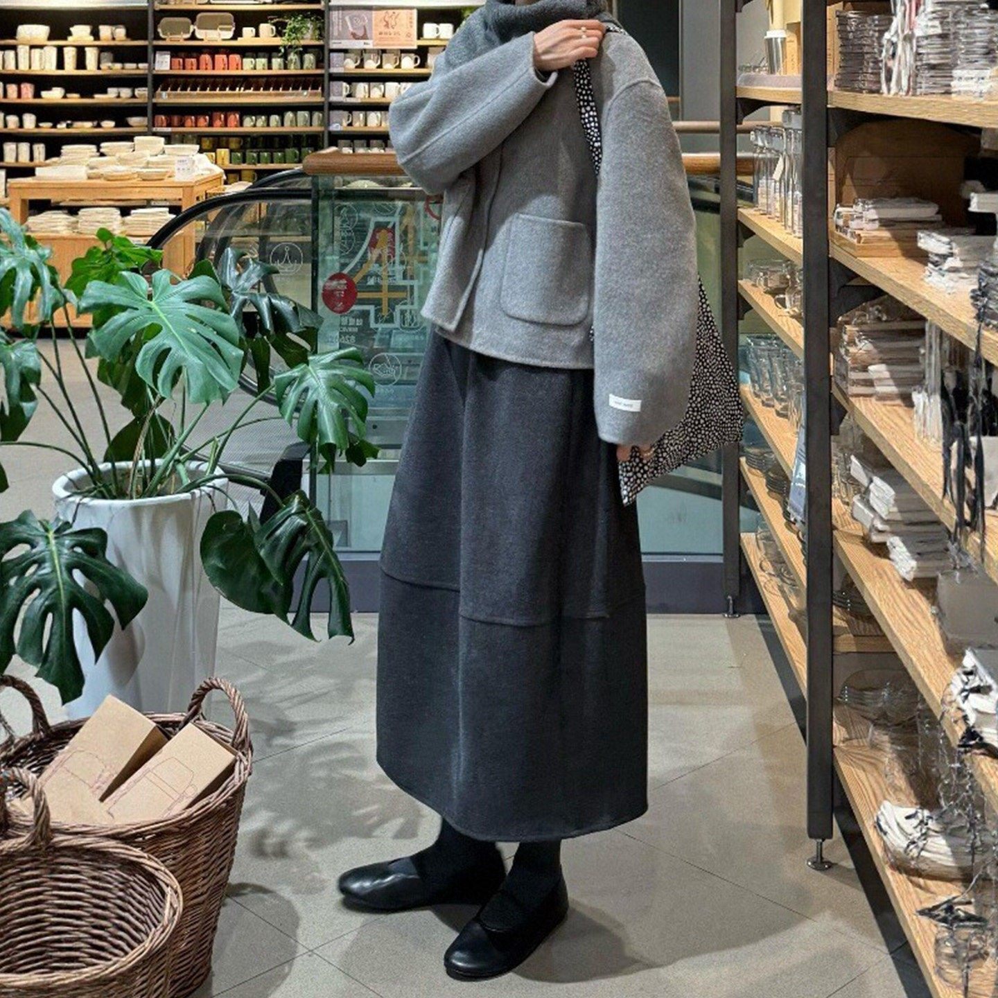 灰色毛呢半身裙女小个子大码胖mm巨好看的深秋a字梨形伯克利裙子,女装/女士精品,大码半身裙,淘宝优惠券,粉丝福利购,淘宝优惠卷