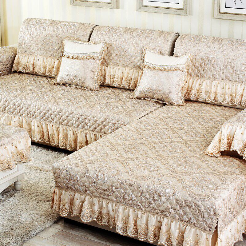 怡公主欧式四季通用沙发垫罩一套防滑全包布艺沙发垫盖布组合定做