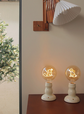 CALEX猫狗日记情侣灯 猫咪灯狗狗灯充电台灯氛围灯生日情人节礼物