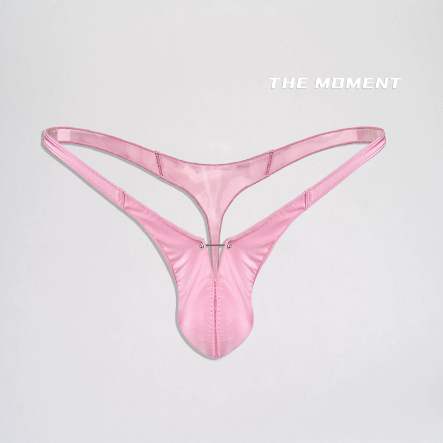 原创深V仿直杆乳钉店夜低腰丁字裤情单丁色设计师款25新款男士