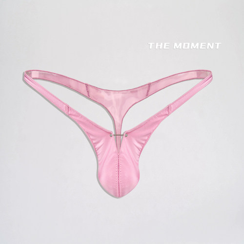 原创深V仿直杆乳钉店夜低腰丁字裤情单丁色设计师款25新款男士