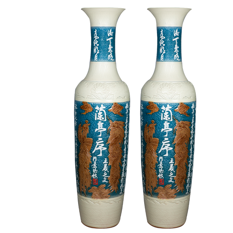 景德镇陶瓷器落地大花瓶客厅